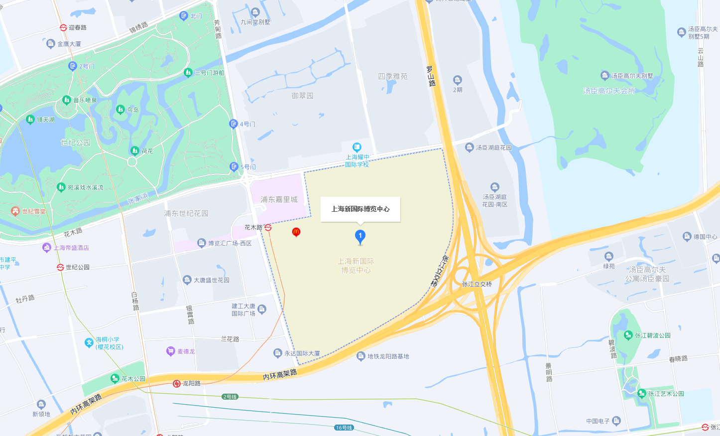 第十六屆世界制藥機械、包裝設備與材料中國展位置